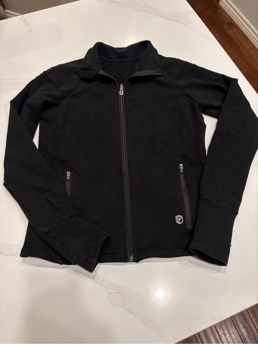 Born Primitive Black Zip-Up Moto Lightweight Jacket